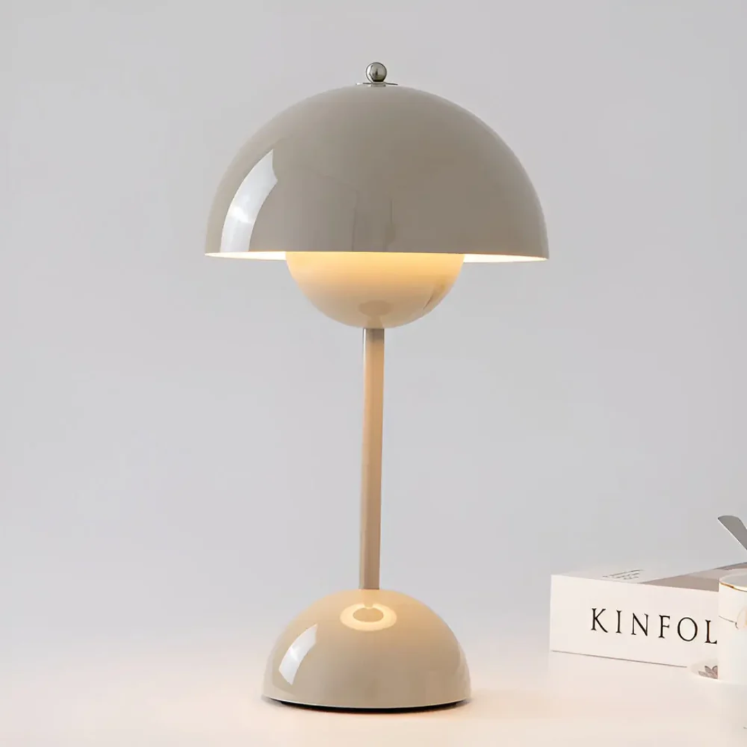 Scandinavian Table Lamp with Wireless Control & Adjustable Brightness | Cordless Design for Stylish Home Ambiance