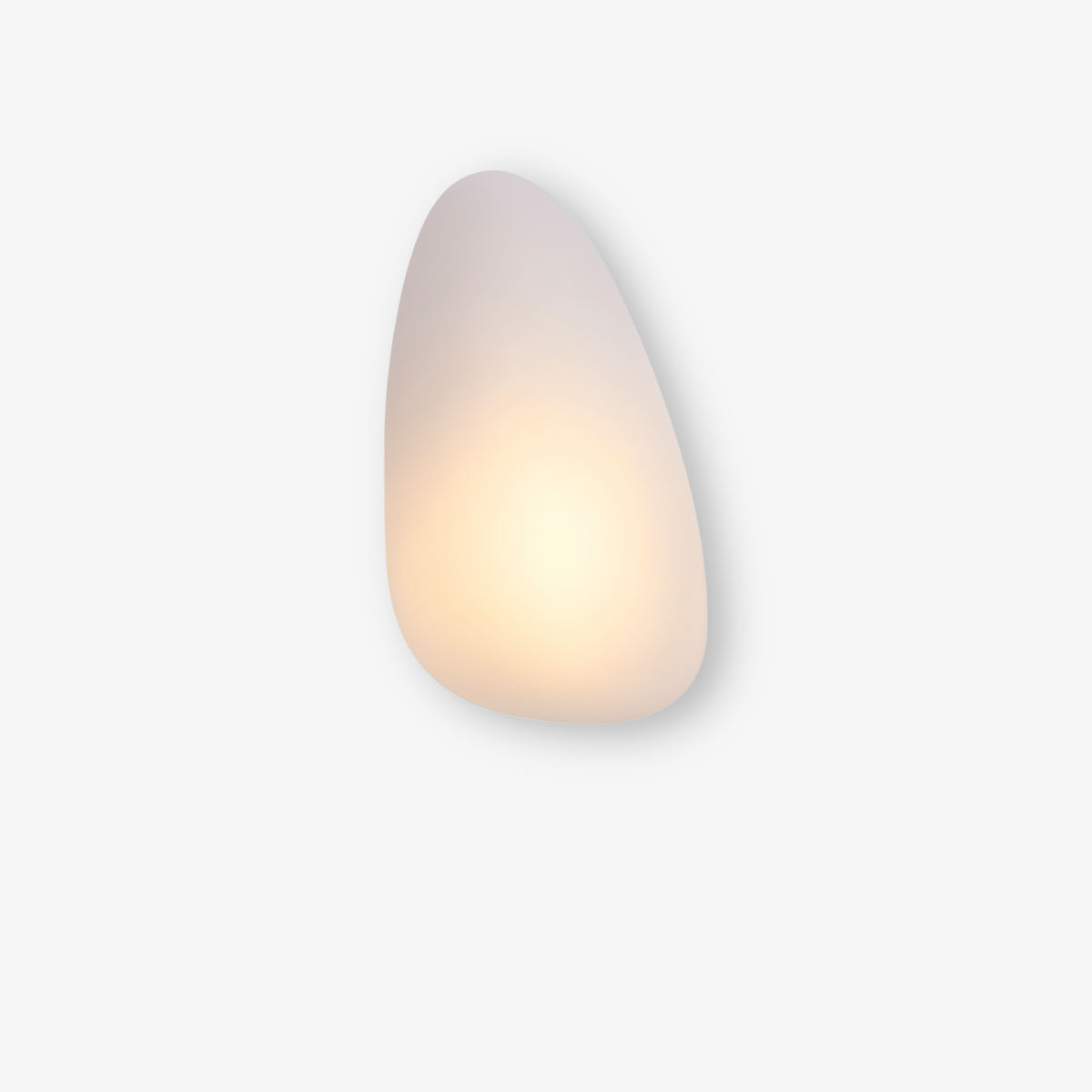 Pebble Scandinavian Wall Lamp with Warm White LED Light – Elegant Glass Design