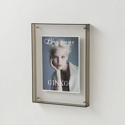 Clear Acrylic Photo Frame with Stand | Double-Sided Desktop Display for Pictures & Postcards | Freestanding Picture Holder