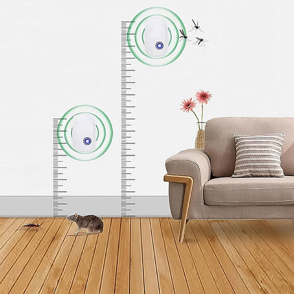 Ultrasonic Pest Repeller Plug-In for Mice Bugs Roaches Spiders – Chemical-Free Indoor Defense for Home Kitchen Bedroom – Safe for Kids