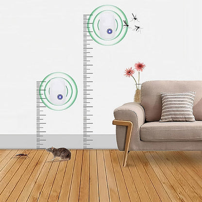 Ultrasonic Pest Repeller Plug-In for Mice Bugs Roaches Spiders – Chemical-Free Indoor Defense for Home Kitchen Bedroom – Safe for Kids