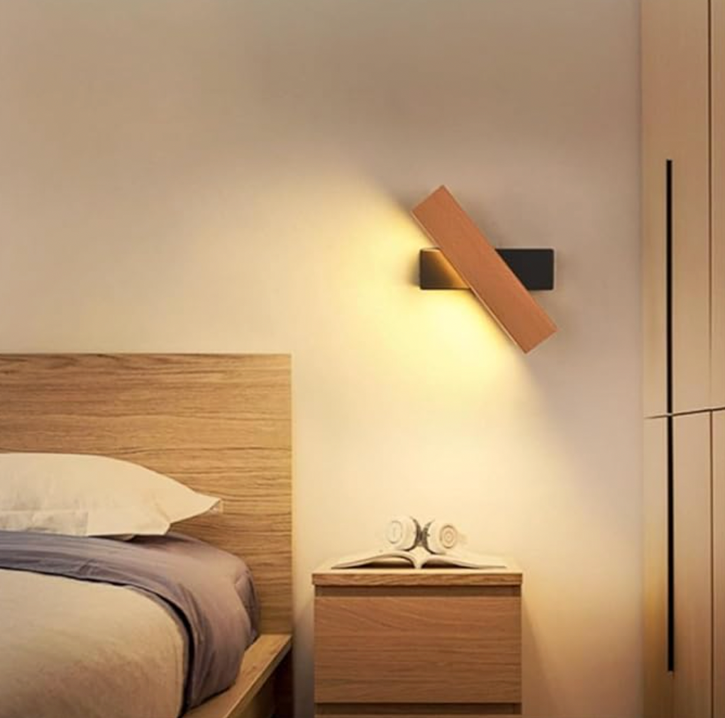 Adjustable LED Sconce Light with Swivel Head for Bedside Reading and Hallway Accent Lighting – Aluminum Mount Fixture in Black or White – Mo