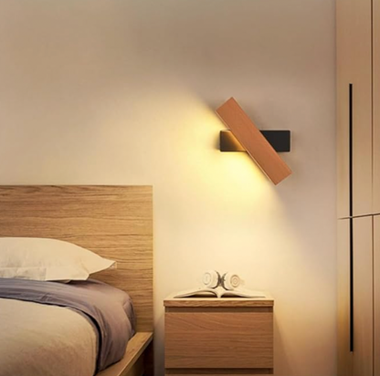 Adjustable LED Sconce Light with Swivel Head for Bedside Reading and Hallway Accent Lighting – Aluminum Mount Fixture in Black or White – Mo