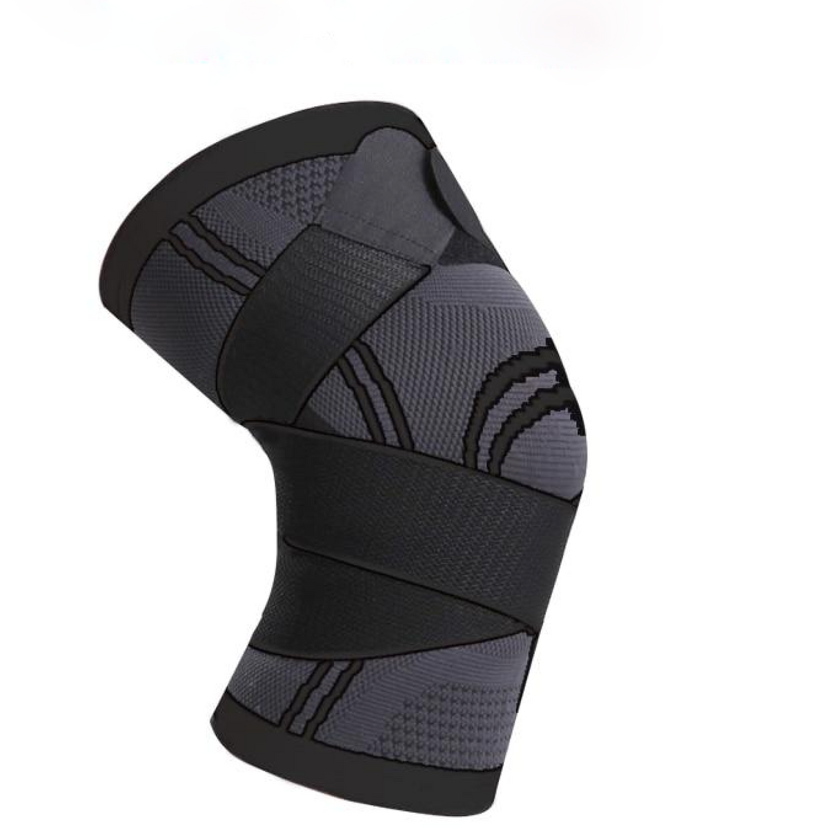 Knee Compression Sleeve with 360° Support Straps for Joint Pain Relief, Sports & Arthritis