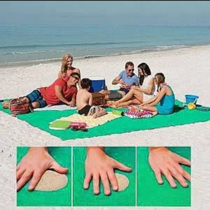 Sand-Free Beach Blanket Oversized 79x79 Inch Outdoor Mat with Sand-Proof Mesh Technology for Beach Picnic Park