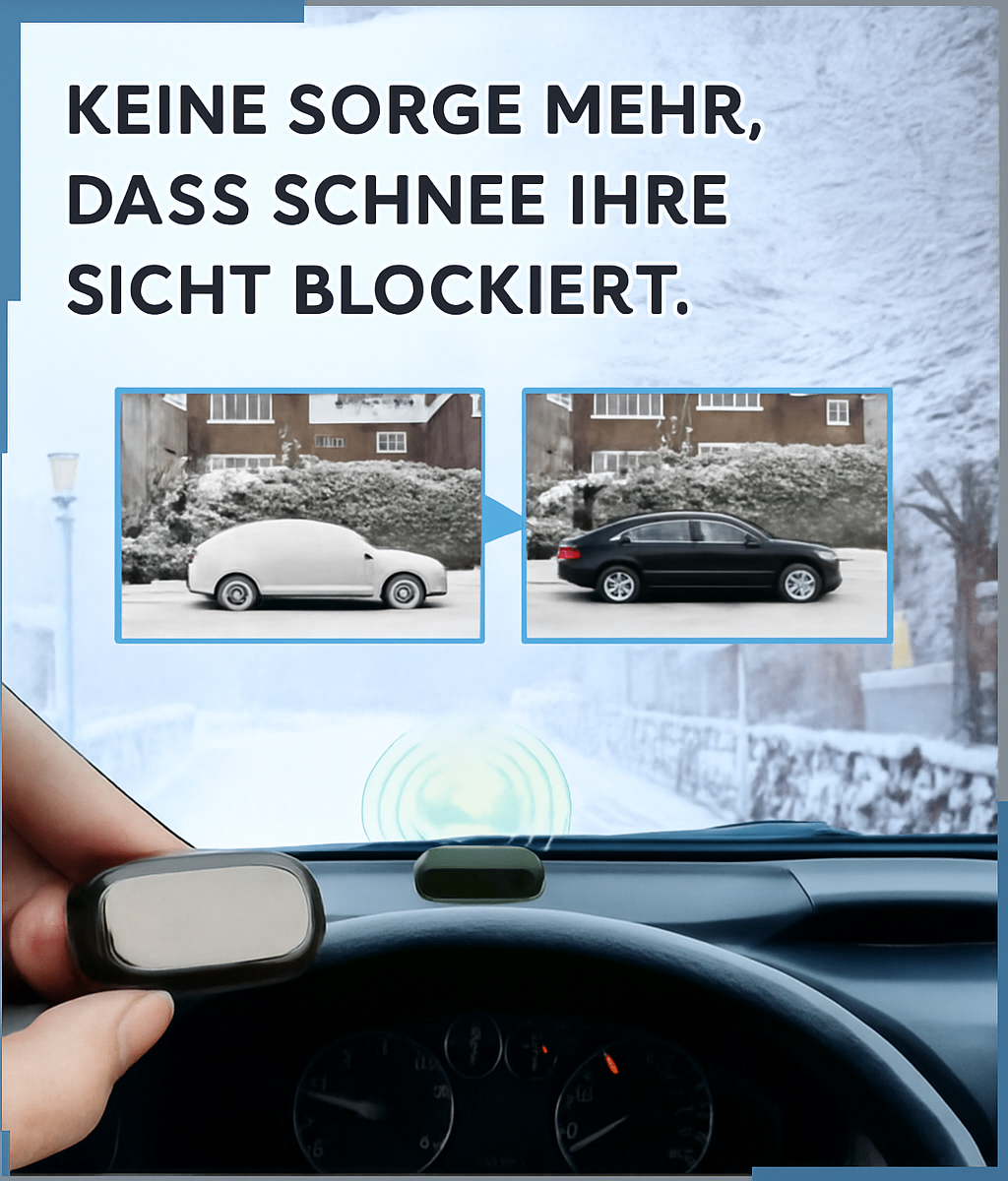Solar-Powered Windshield Ice Remover for Cars Automatic Defrosting Tool Safe Winter Driving Accessories