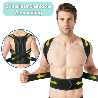 Adjustable Posture Corrector Brace for Upper Back & Shoulder Support – Breathable Design for Men & Women, Hidden Under Clothes, Helps Alignm