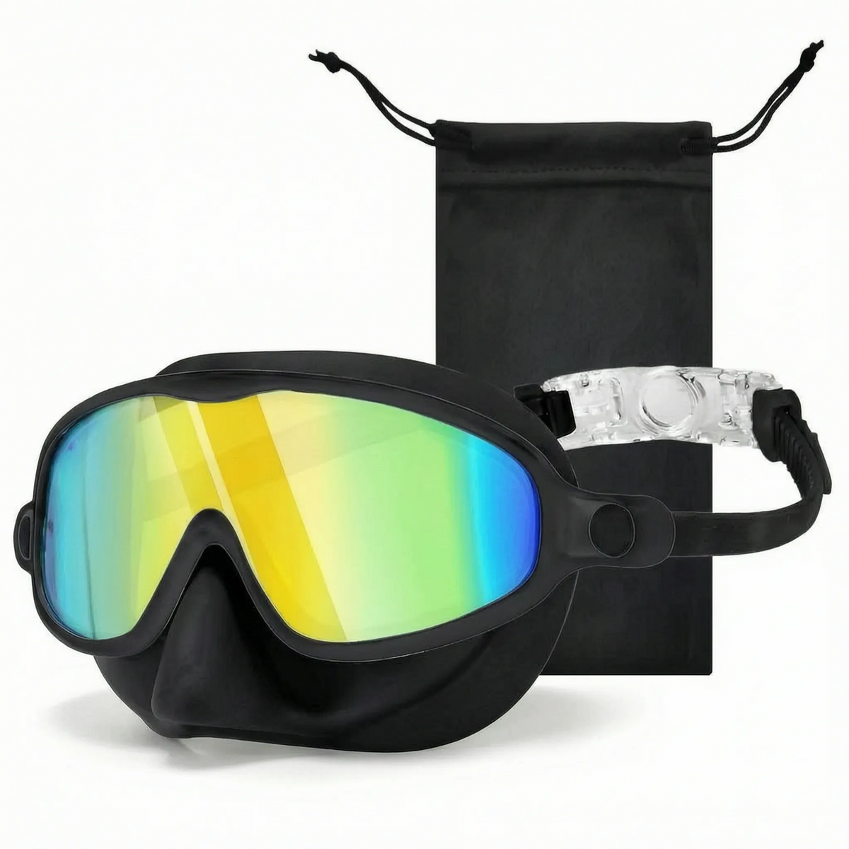 Kids Swimming Goggles with Full Face Coverage & Nose Guard for Learn-to-Swim, Pool Training