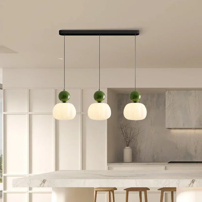 Spherical Hanging Light Fixture 6.3 Inch Beige PMMA Shade for Kitchen Island Dining Room Overhead Accent Modern Globe Ceiling Lamp Metal Fra