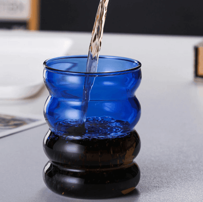 Vibrant Bubble Glass Beverage Cups
