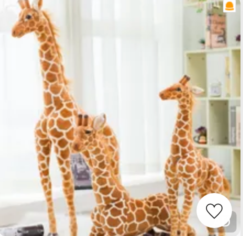 Giant Plush Stuffed Animal | Realistic Giraffe Design for Cozy Cuddles