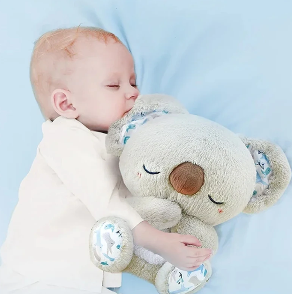 Breathing Koala Plush Sleep Aid with Light, Sound & Rhythmic Motion for Relaxation