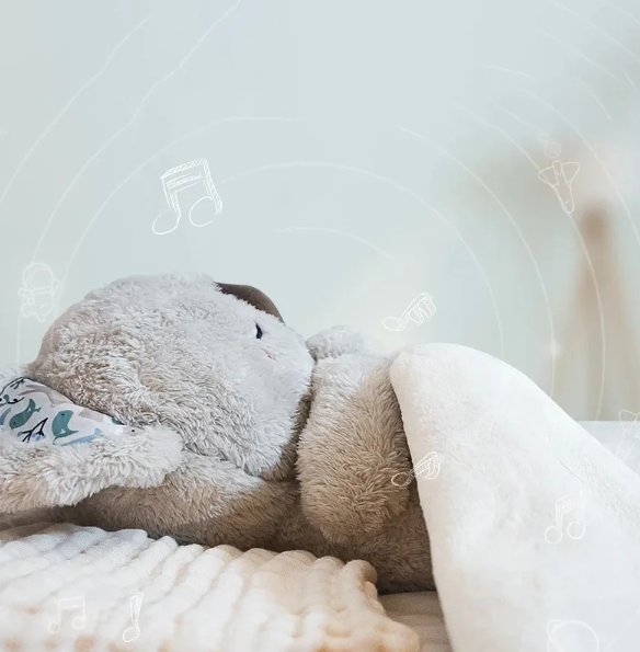 Breathing Koala Plush Sleep Aid with Light, Sound & Rhythmic Motion for Relaxation
