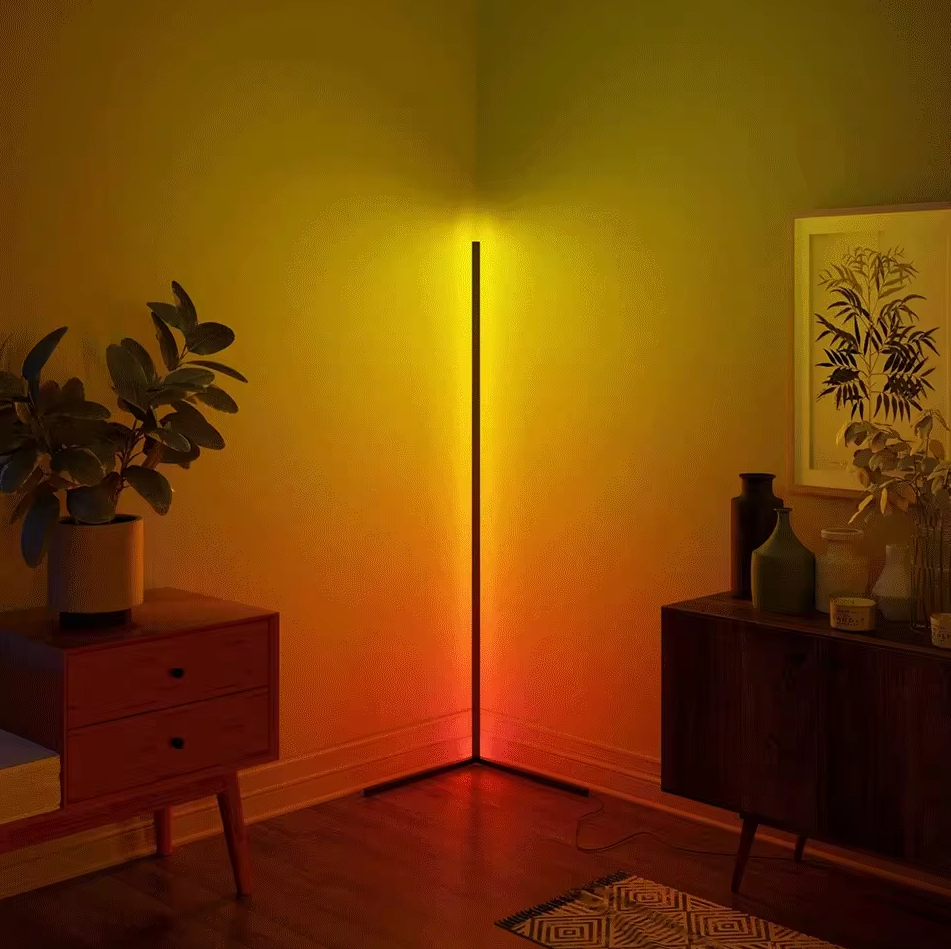 Color-Changing Floor Lamp with Music Sync & App Control – Modern RGB LED Standing Light for Living Room, Bedroom & Gaming Setup
