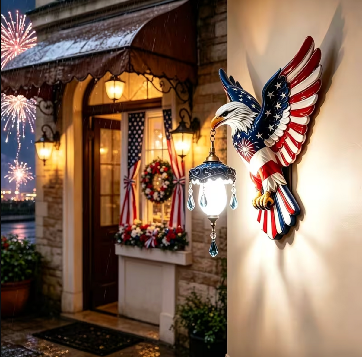 Liberty Sentinel™ – Patriotic Eagle Wall Lamp