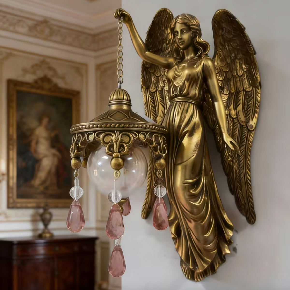 Seraphina™ – Angel Glow Wall Lamp