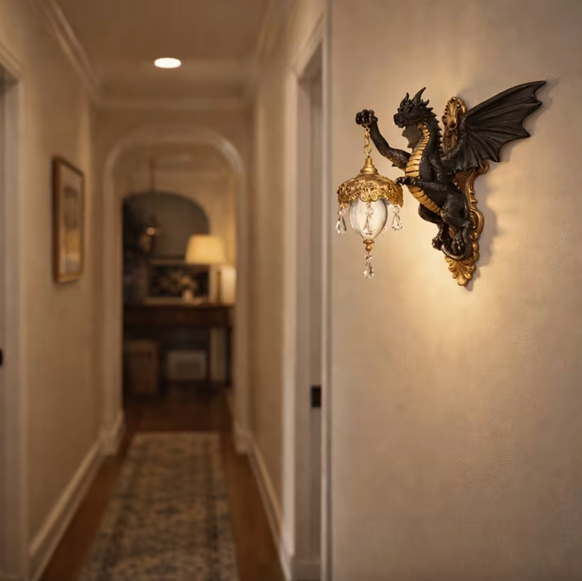 Draco™ – Obsidian Wall Lamp