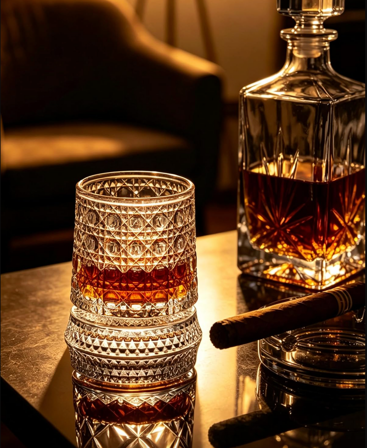 SpinSpirit™ – Crystal Whiskey Glass