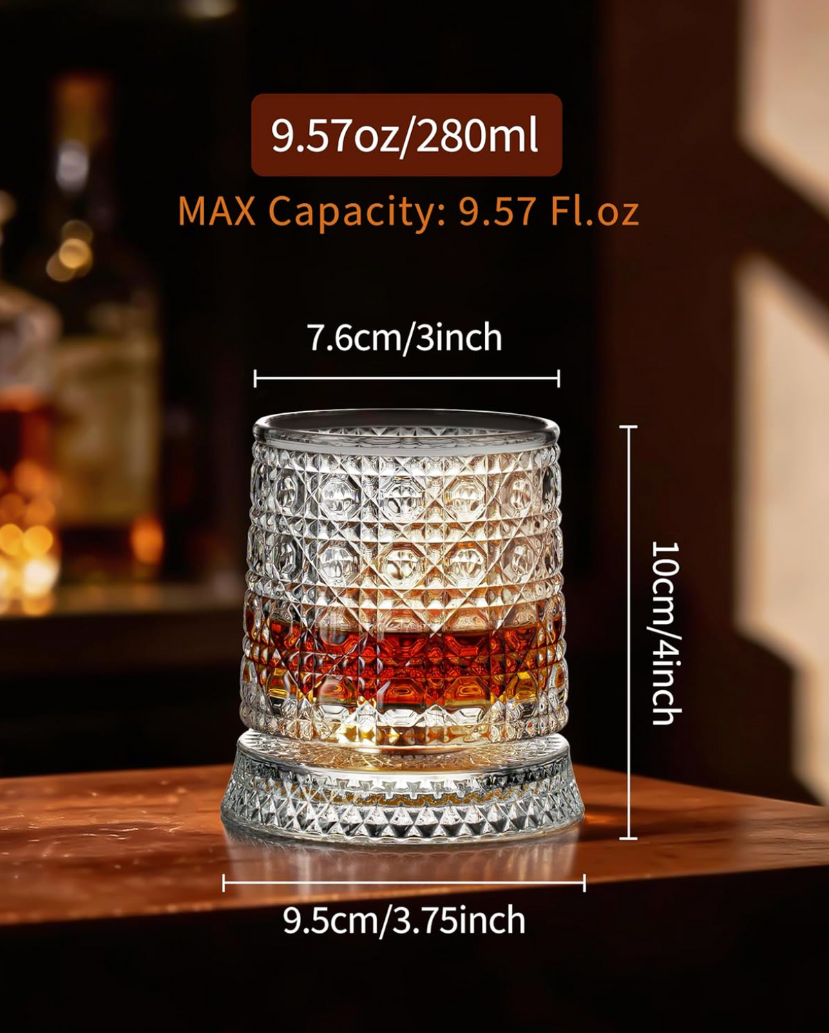 SpinSpirit™ – Crystal Whiskey Glass