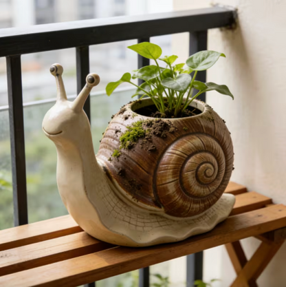 Shelby™ – Whimsical Snail Planter
