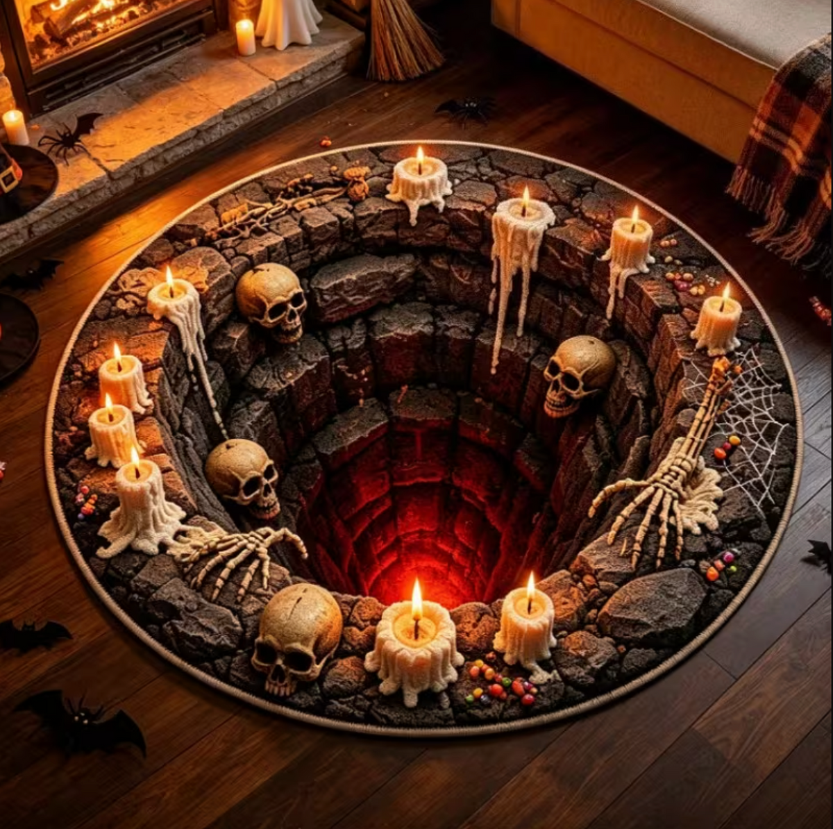 Underworld™ - 3D Abyss Skull Rug