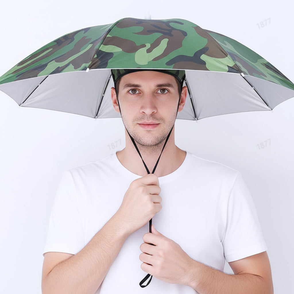SKYSHADE - Lightweight hands-free umbrella hat designed for outdoor sun protection