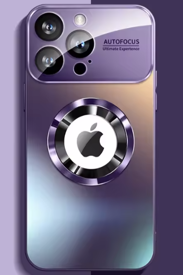 Glossy Magnetic Snap-On iPhone Case with MagSafe Compatibility for Wireless Charging | Premium Mirror Finish Protective Cover | Slim Lightwe