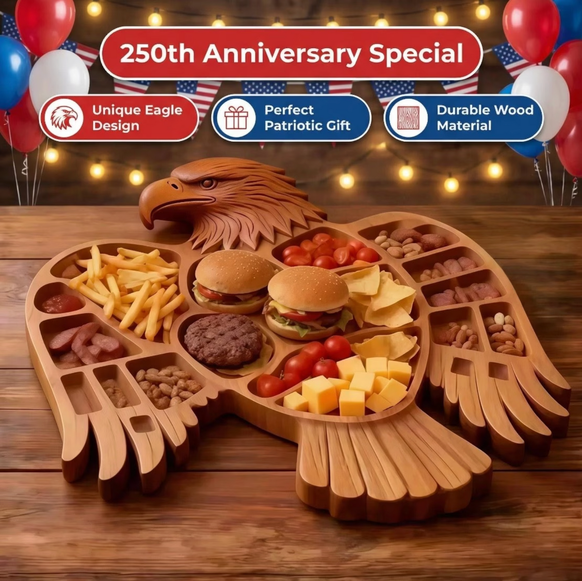 FreedomFeast™ – Eagle Charcuterie Board