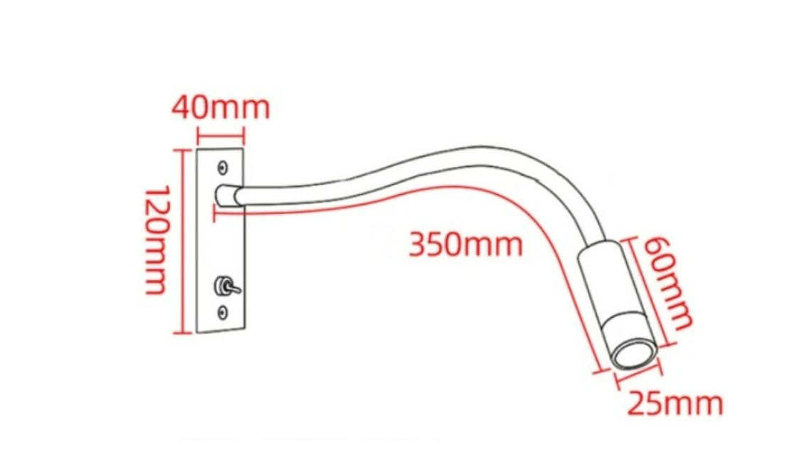 Modern Minimalist Wall Sconce | Adjustable Metal Reading Light for Cozy Illumination