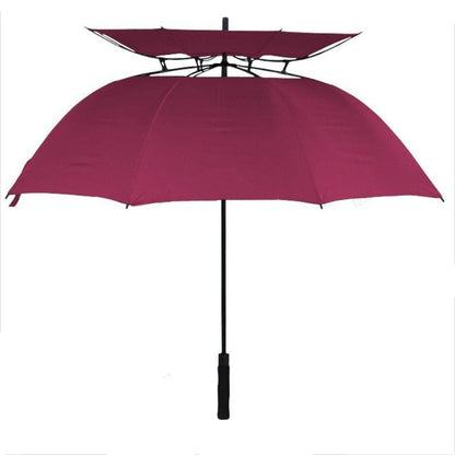 Oversized Automatic Umbrella Double Canopy Wind Resistant 2-3 Person Golf Rain Sun Protection Events Travel Outdoor Activities