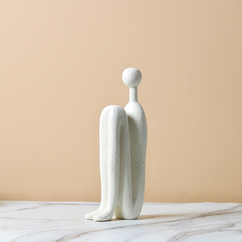 Sculptura Modern Bookends - White Porcelain, Decorative Sculptural Design