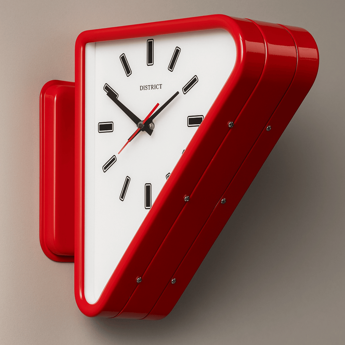 Sculptural | Modern Wall Clock with Dual-Sided Design & Silent Movement | Minimalist Decor for Contemporary Interiors