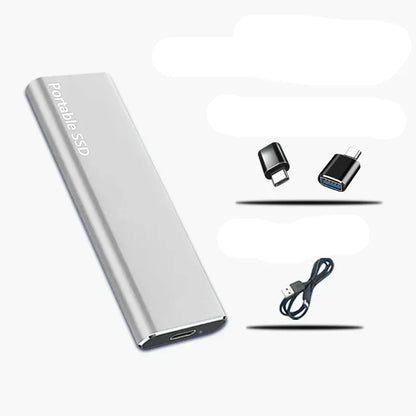 4TB Solid-State Drive USB-C Compact Aluminum Enclosure for Mac PC Laptop Desktop Travel Work Backup Data Transfer Storage
