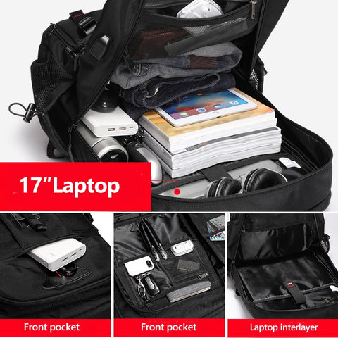 Adventure Ready | Large Capacity Travel Backpack with Water-Resistant Design | Ideal for Hiking and Camping