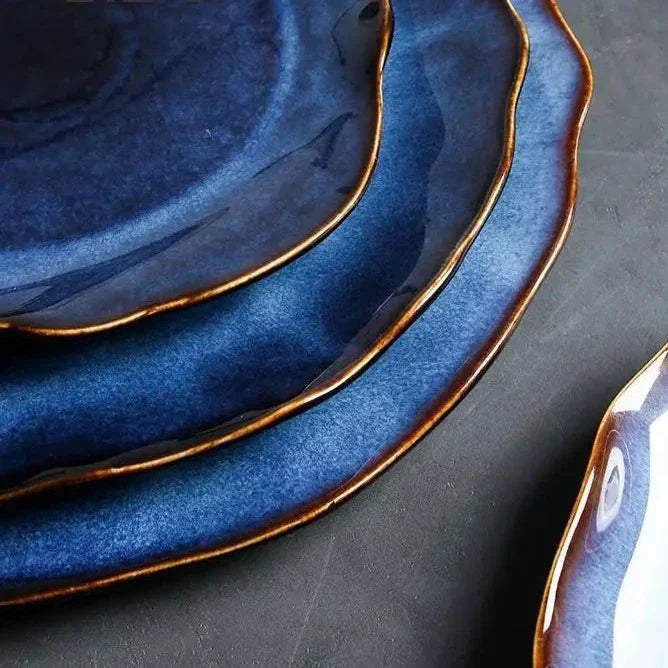 Artisan Bone China Dinner Plates 10.5 Inch Set Hand-Painted Multicolor Ceramic Tableware for Everyday Family Meals Holiday Hosting