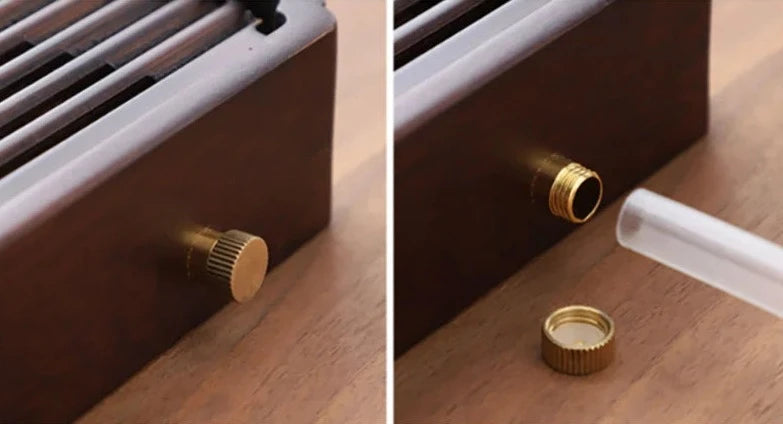 Elegant Bamboo Tea Tray with Water Drain System | Perfect for Tea Lovers