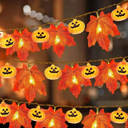 AutumnAura String Lights - Energy-Efficient LED, Autumn halloween Decor