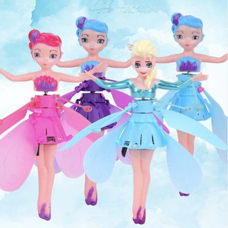 Flying Fairy Doll – Hand-Controlled Hovering Toy with Light-Up Wings for Girls & Boys – Interactive Flight Play