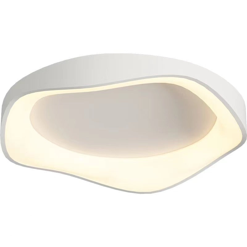 Flush Mount LED Ceiling Light Dimmable with Remote 16-20 Inch Round White Fixture for Bedroom Living Room Kitchen Modern Low Profile 3.5 Inc
