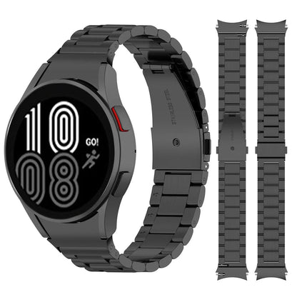 Leather & Steel Smartwatch Strap for Galaxy Watch 5 – Adjustable Wristband in Multiple Finishes