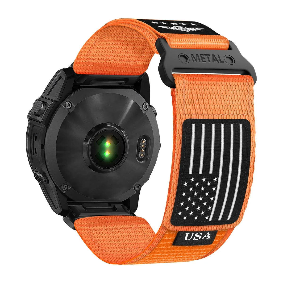 QuickFit Woven Nylon Watch Band for Garmin Fenix – Adjustable Tactical Fitness Strap for Running, Hiking & Everyday Wear