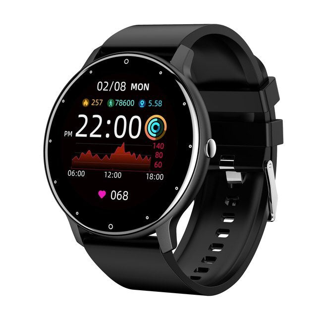 Ultra-Slim Fitness Tracker Smartwatch with Heart Rate Monitor, Sleep Tracking & IP67 Water Resistance for iPhone & Android – Full Touch