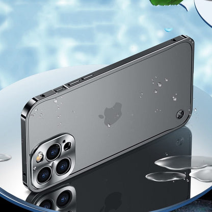 Aircraft-Grade Aluminum iPhone Case Precision-Milled Snap-On Protection for Apple Smartphones Slim Lightweight Metal Bumper Shell