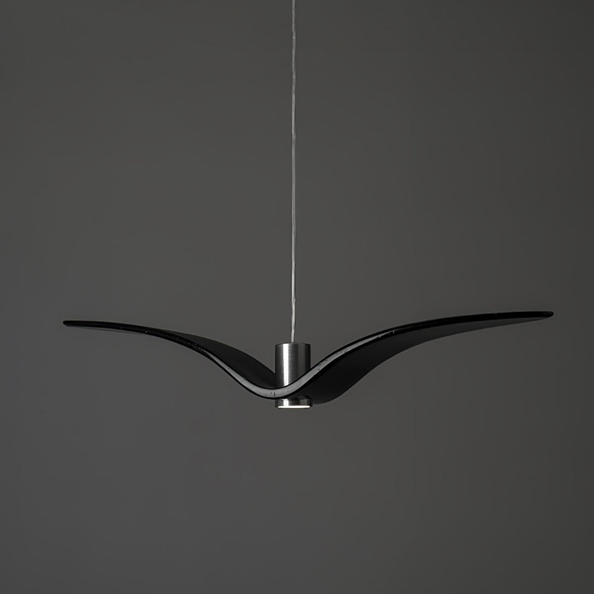 Sculptural Bird Ceiling Fixture with Adjustable Height LED Hardwired Suspension for Kitchen Islands Dining Tables Living Spaces in White or