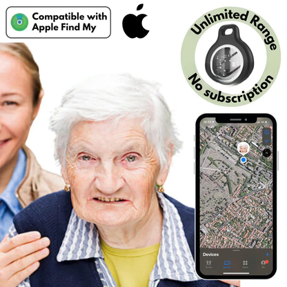Ortekor SecureTrack | GPS Tracker for Seniors with Waterproof Design & Real-Time Location Updates | Lightweight Device for Safety