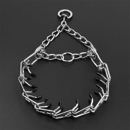 Prong Training Collar for Dogs with Rubber-Tipped Pins – Adjustable No-Pull Design for Leash Training & Behavior Control