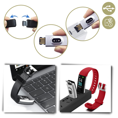 Health Tracking Smartwatch with Heart Rate Monitor, Blood Pressure Tracker & Fitness Counter for Active Aging