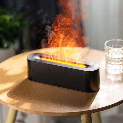 Serene Glow | Volcano Effect Humidifier with Color Illumination | Essential Oil Diffuser for Relaxation