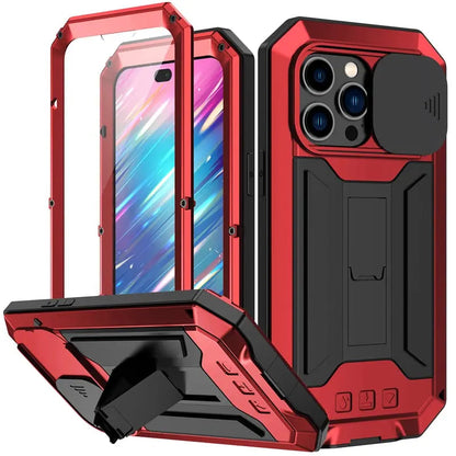 Military-Grade iPhone 14/13 Case with Built-In Screen Shield – Full-Body Defense for Drop, Scratch & Impact