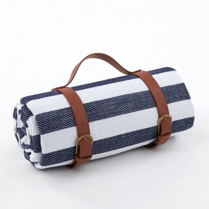 Waterproof Picnic Blanket with Shoulder Strap – Foldable Beach & Park Mat for Outdoor Adventures